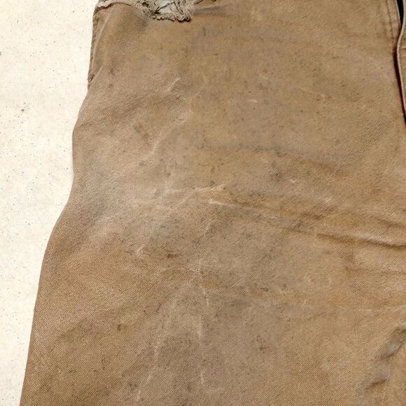 Dickies Distressed Thrashed Grunge Tan Carpenter Work Wear Pants - Mens 36x32 - Picture 4 of 11